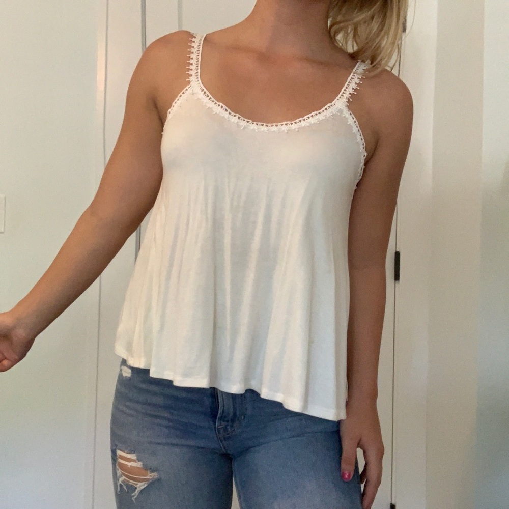 LA Hearts white tank top
